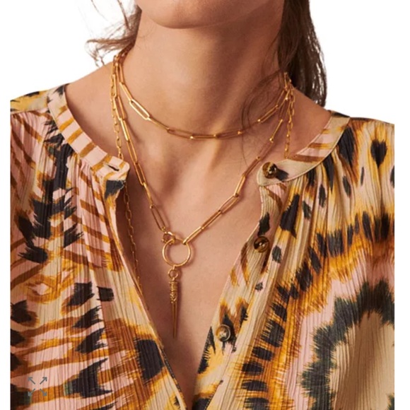 BA&SH Calysta Blouse Beige size 2 US 6 Medium - Picture 4 of 16